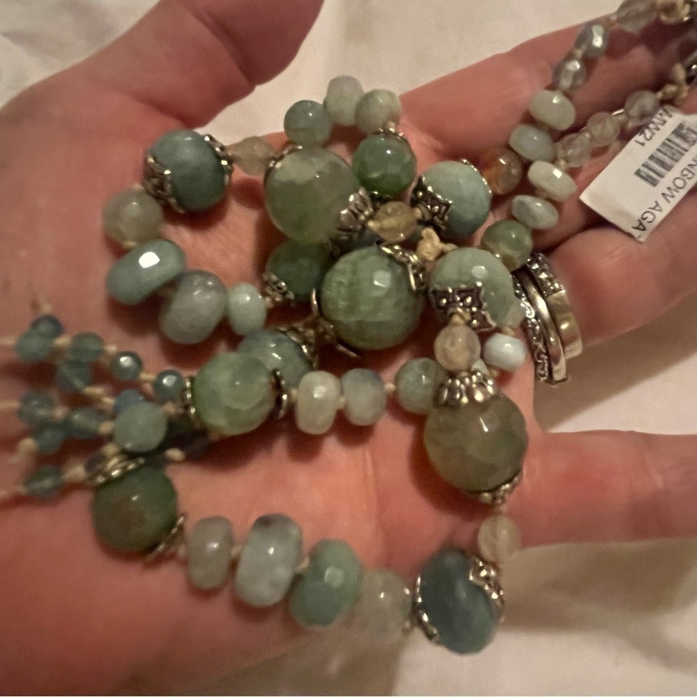 Rainbow Agate Vintage Necklace 20”